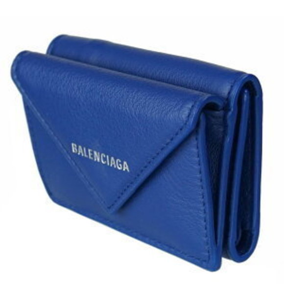 BALENCIAGA Tri Wallet Blue - Picture 1 of 5